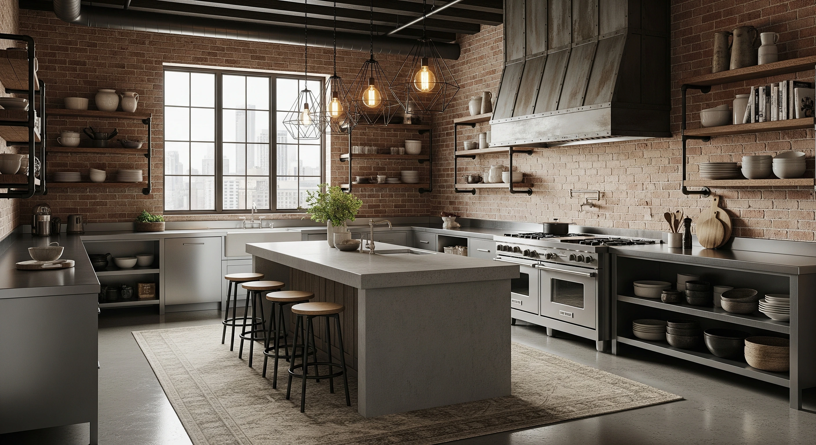kitchen in industrial style