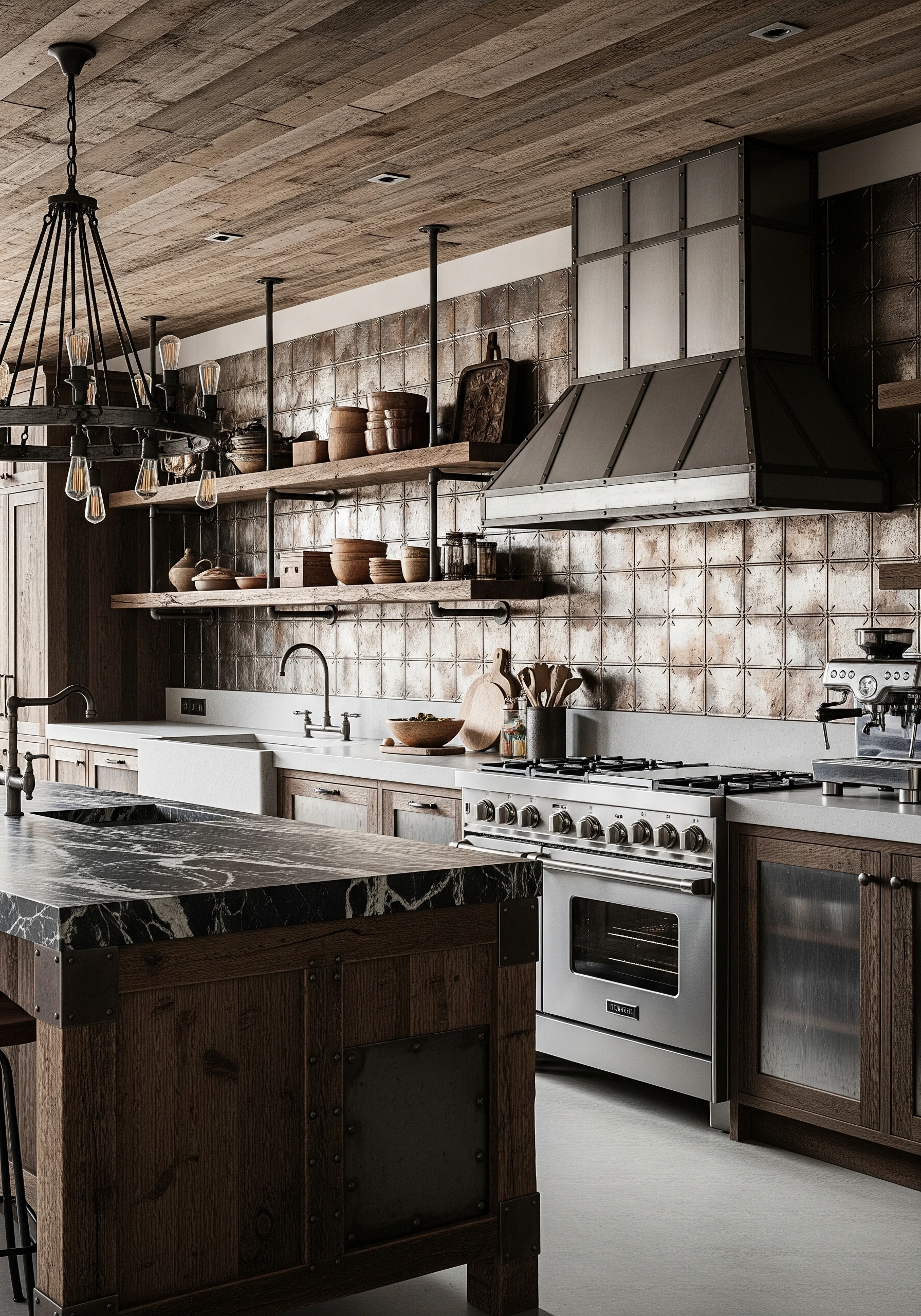 kitchen in industrial style - example 5