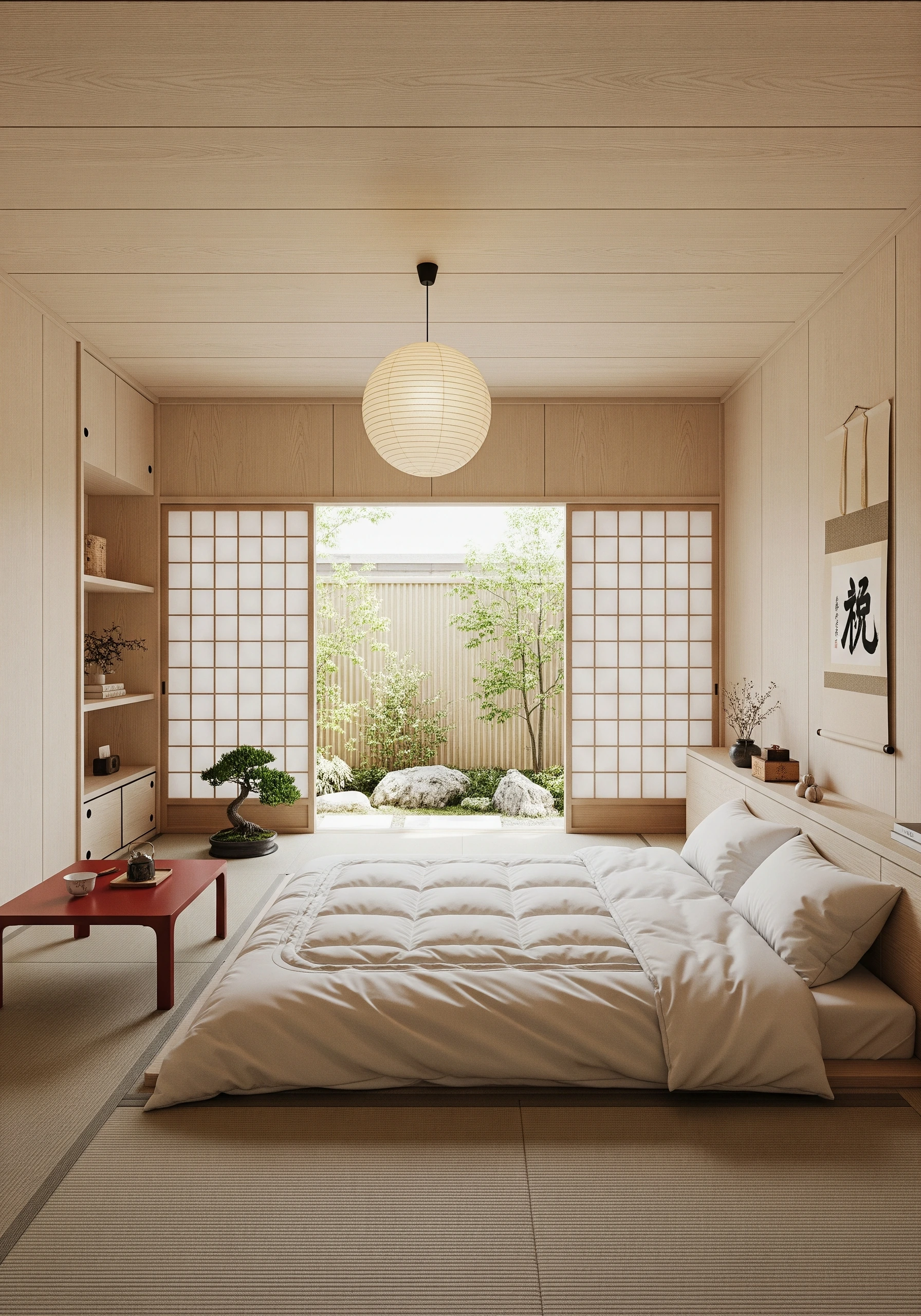 bedroom in japanese style - example 2