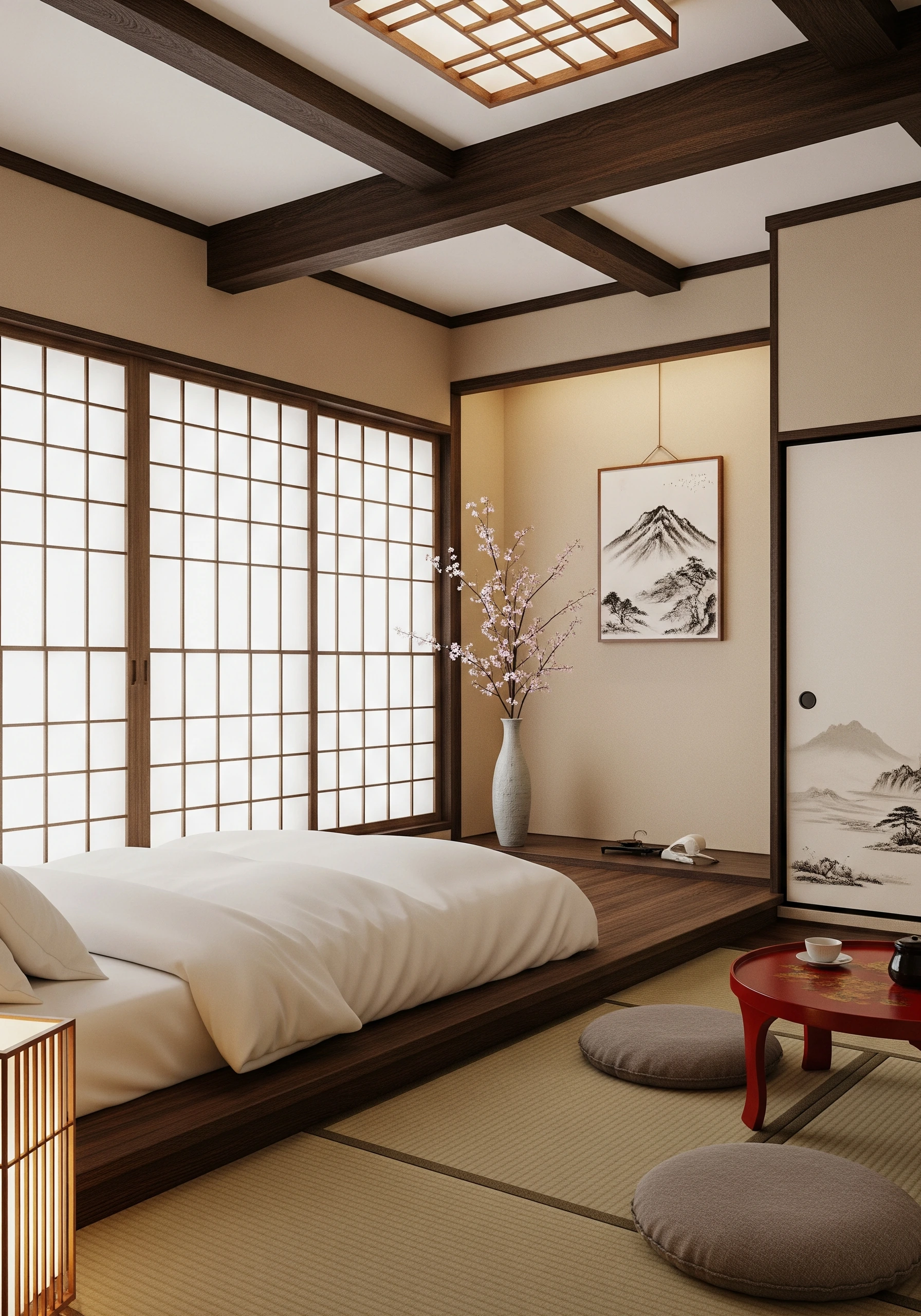 bedroom in japanese style - example 3