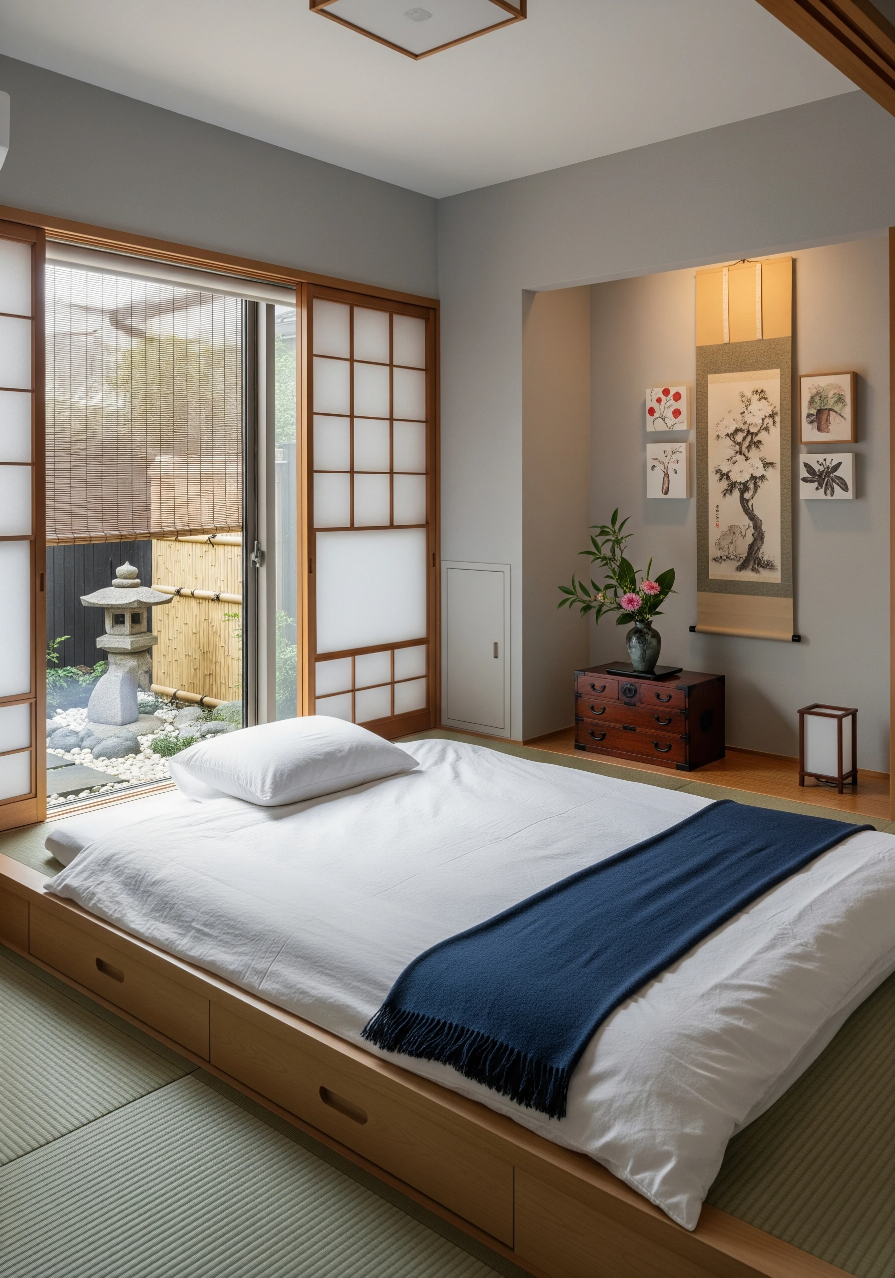 bedroom in japanese style - example 8