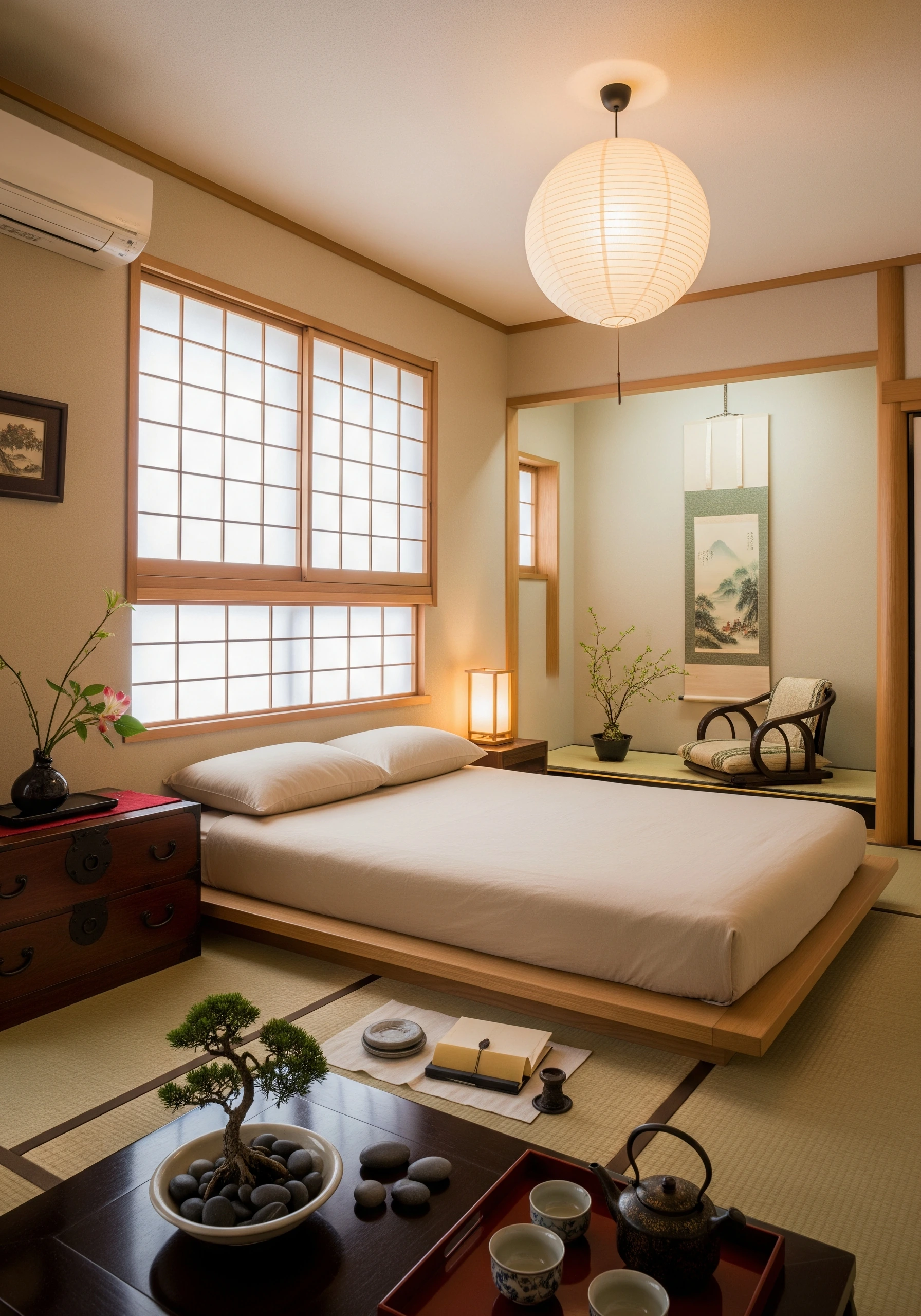 couple's bedroom in japanese style - example 8