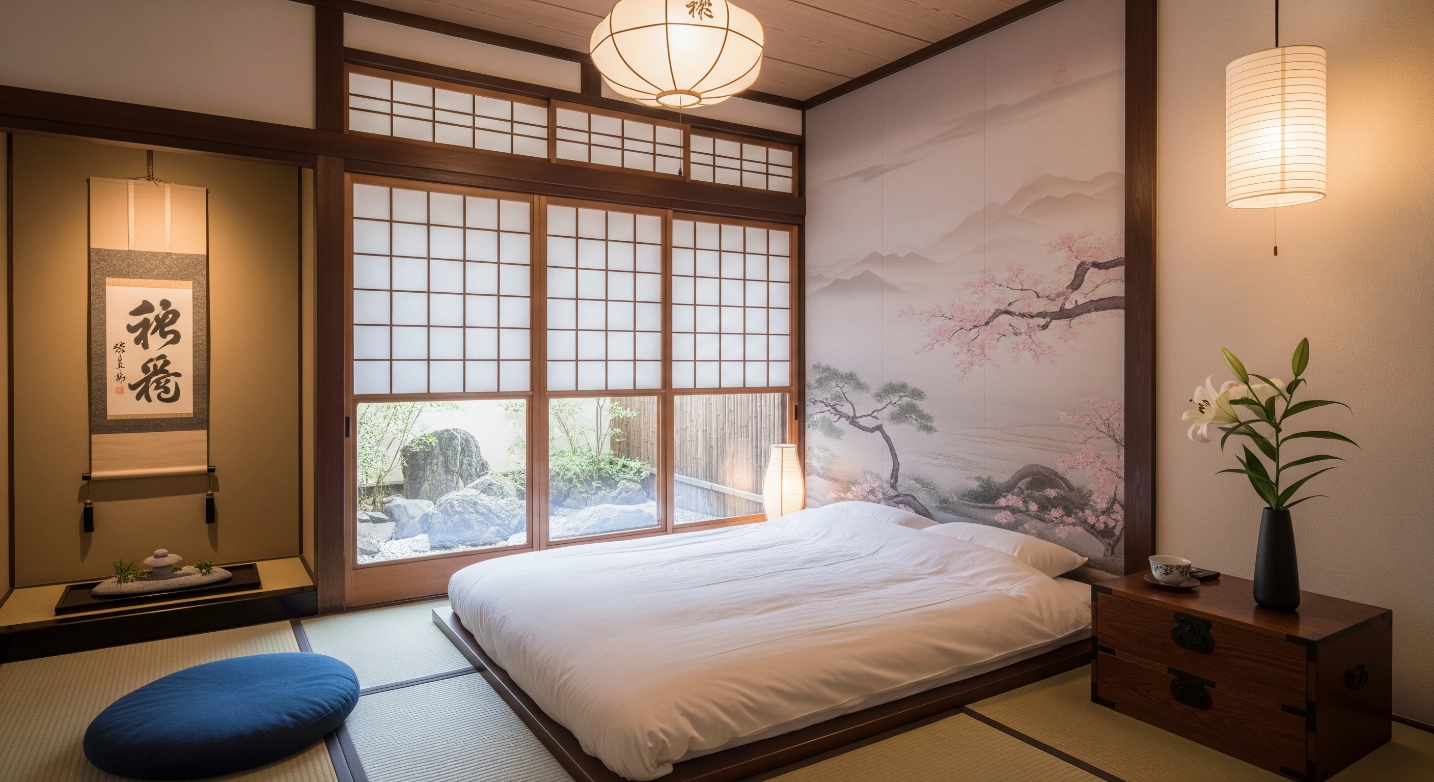 guest bedroom in japanese style