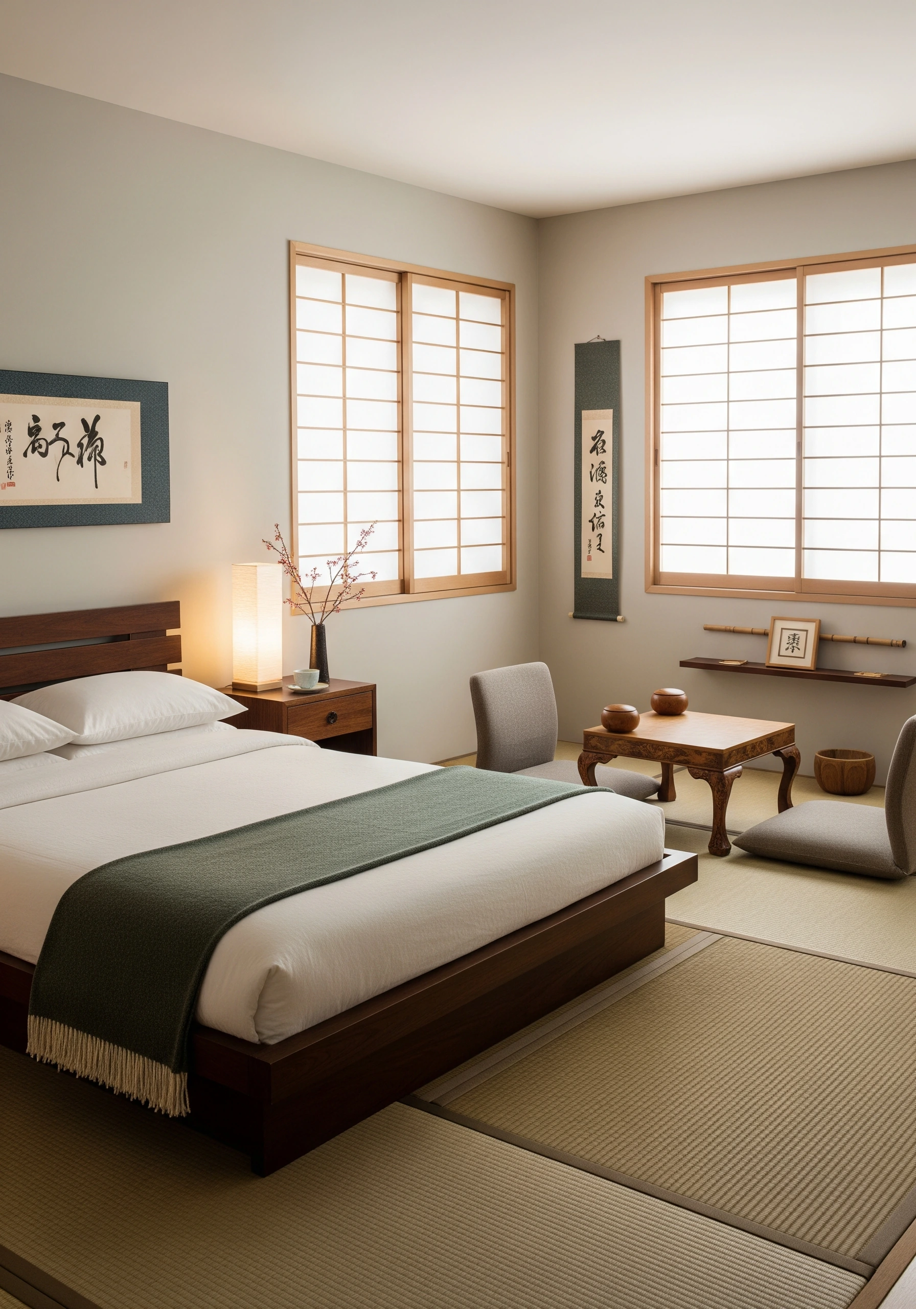 guest bedroom in japanese style - example 2