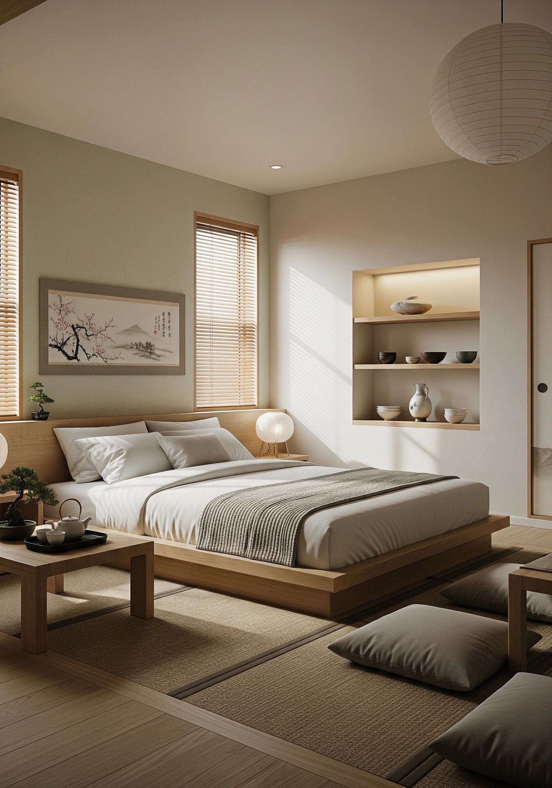 guest bedroom in japanese style - example 4