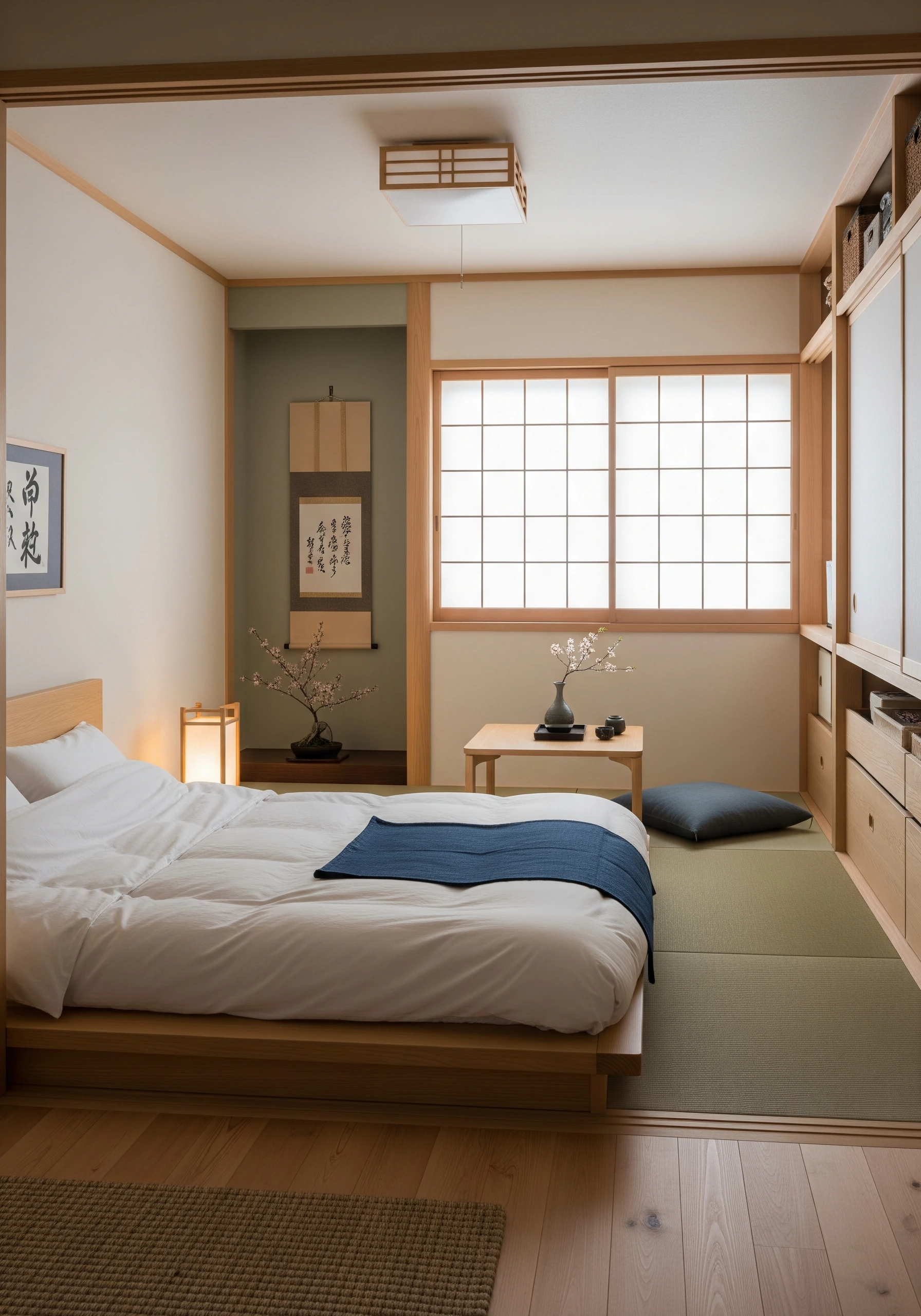guest bedroom in japanese style - example 5