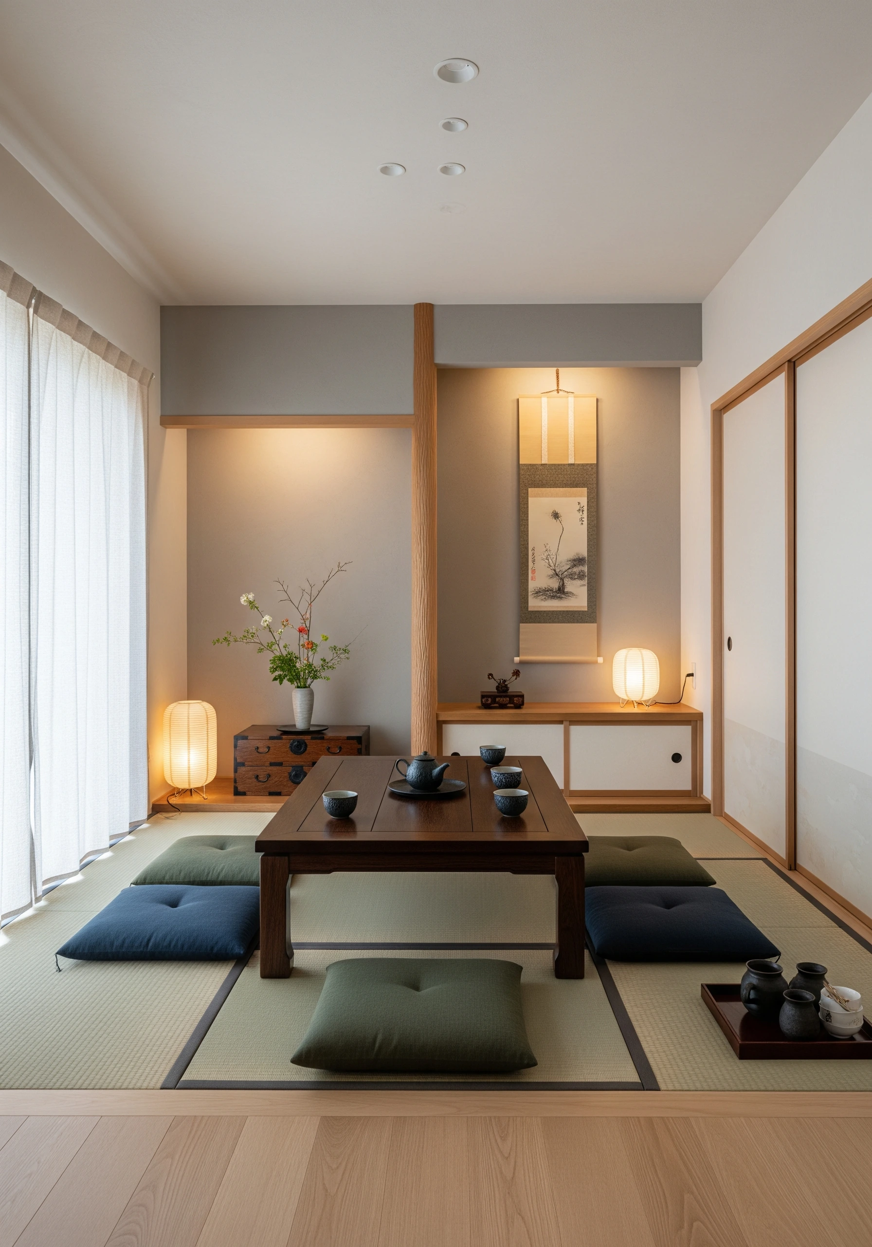 living room in japanese style - example 2