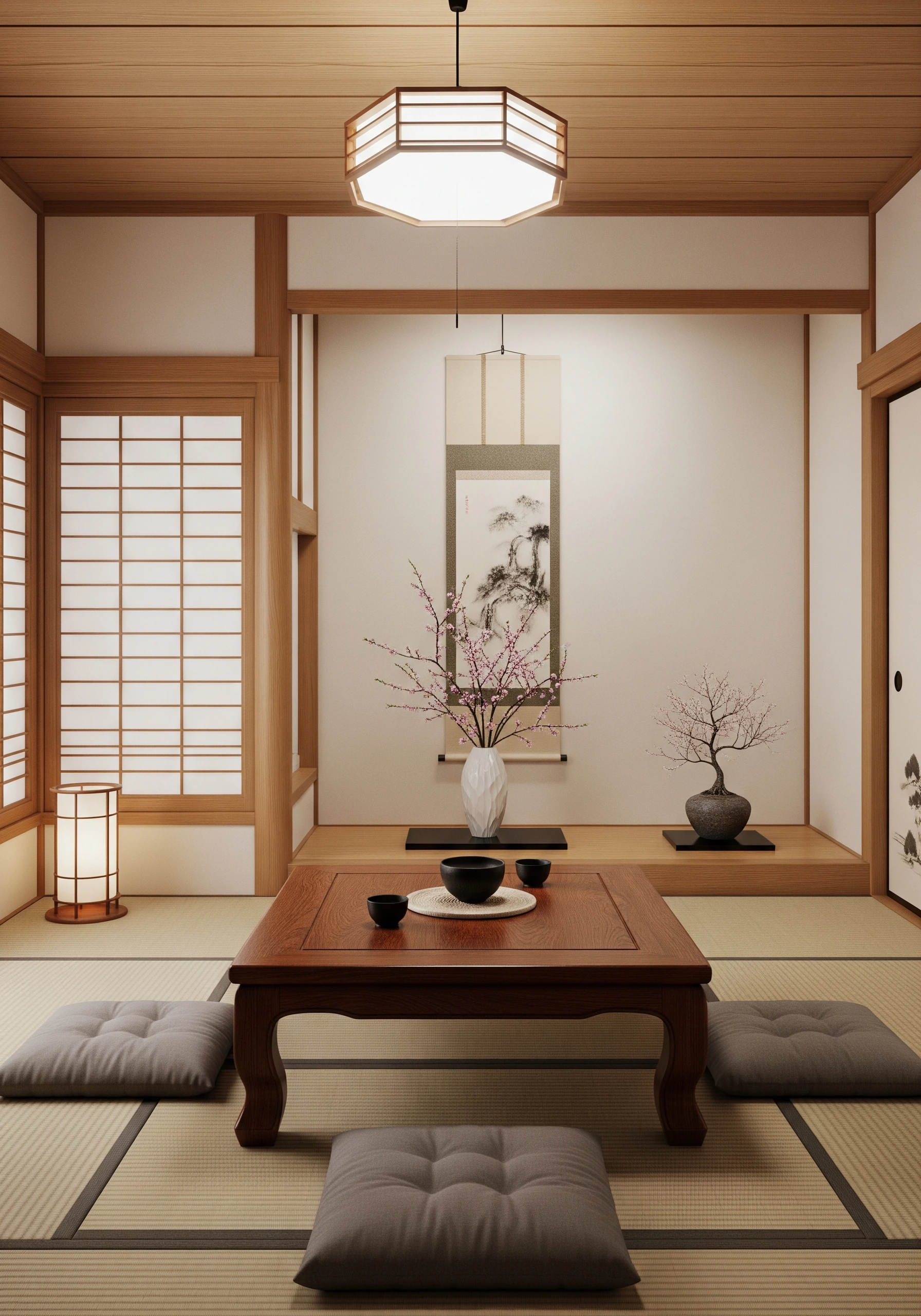 living room in japanese style - example 4