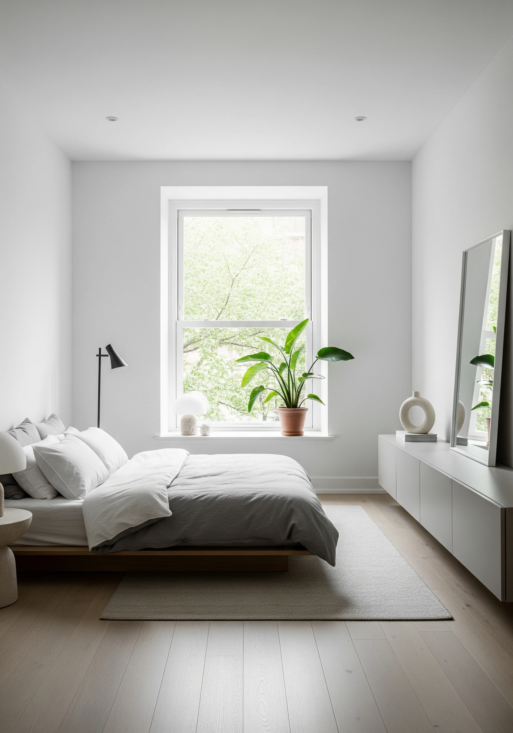 bedroom in minimalist style - example 5