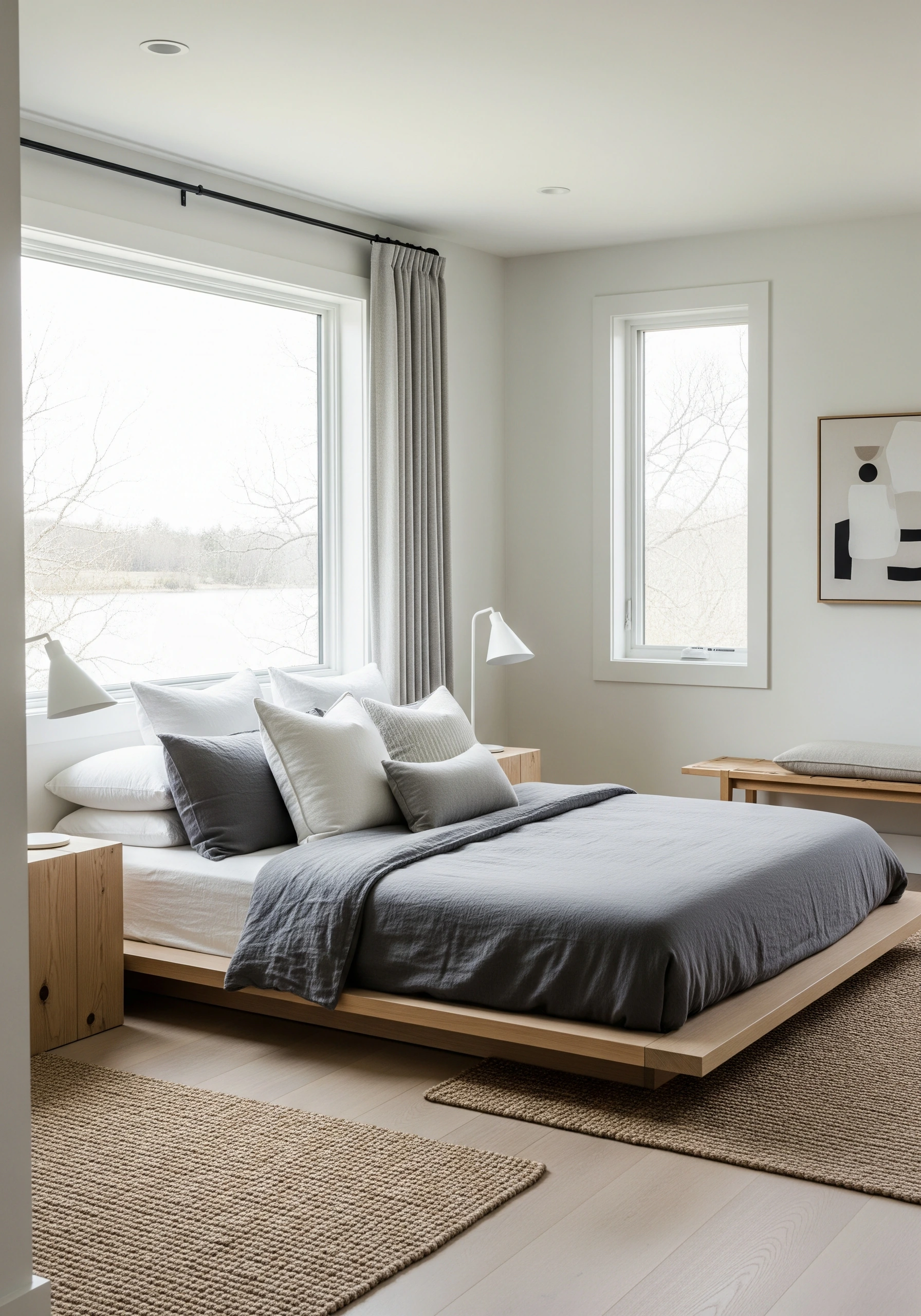 couple's bedroom in minimalist style - example 4