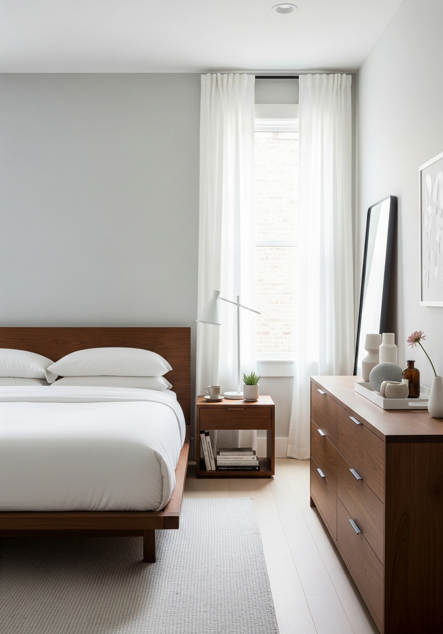 couple's bedroom in minimalist style - example 5