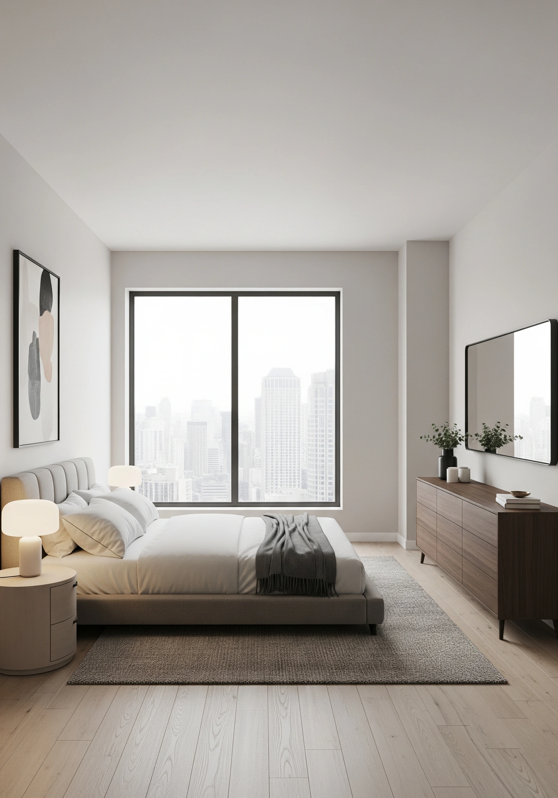 couple's bedroom in minimalist style - example 10
