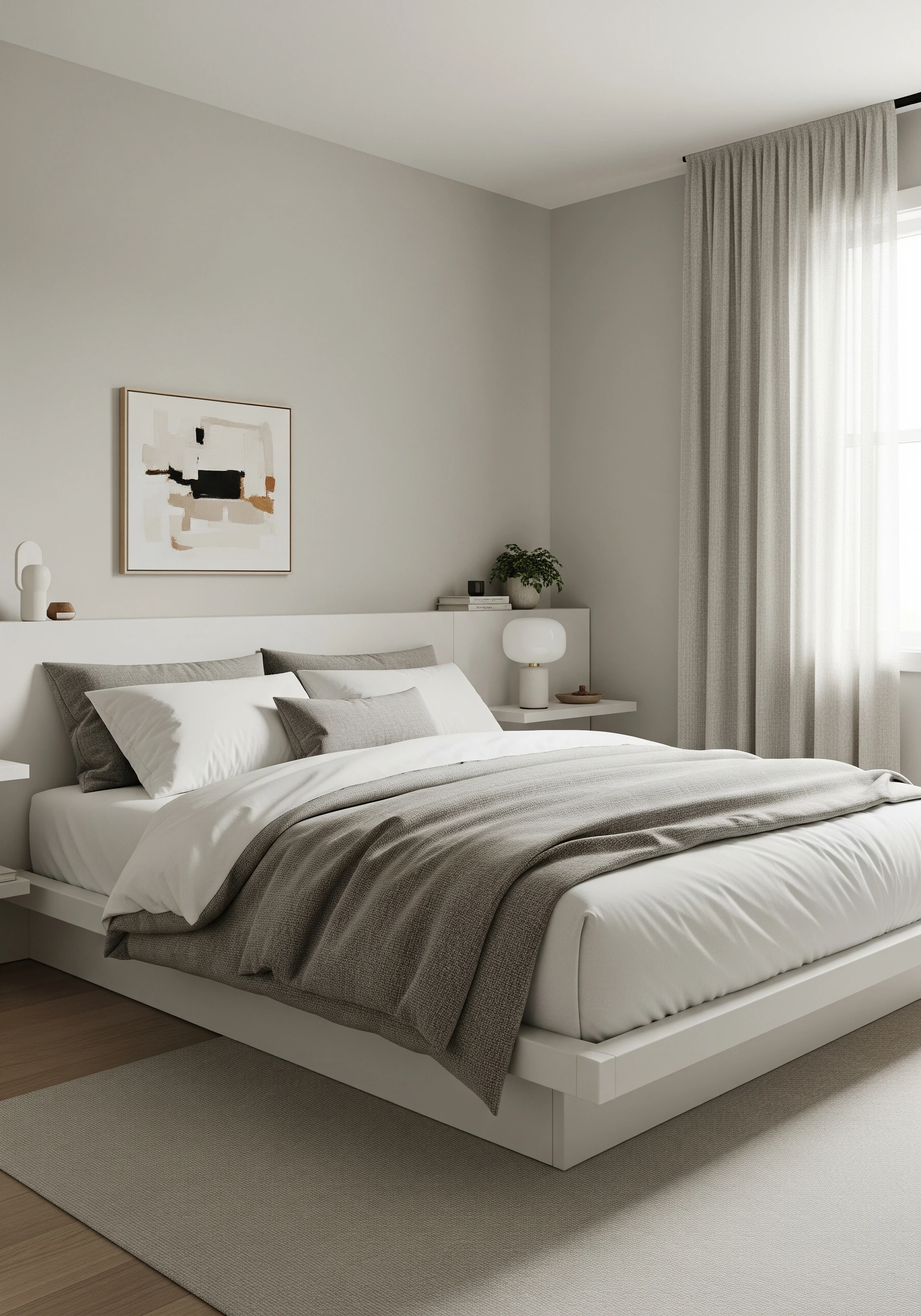 guest bedroom in minimalist style - example 7
