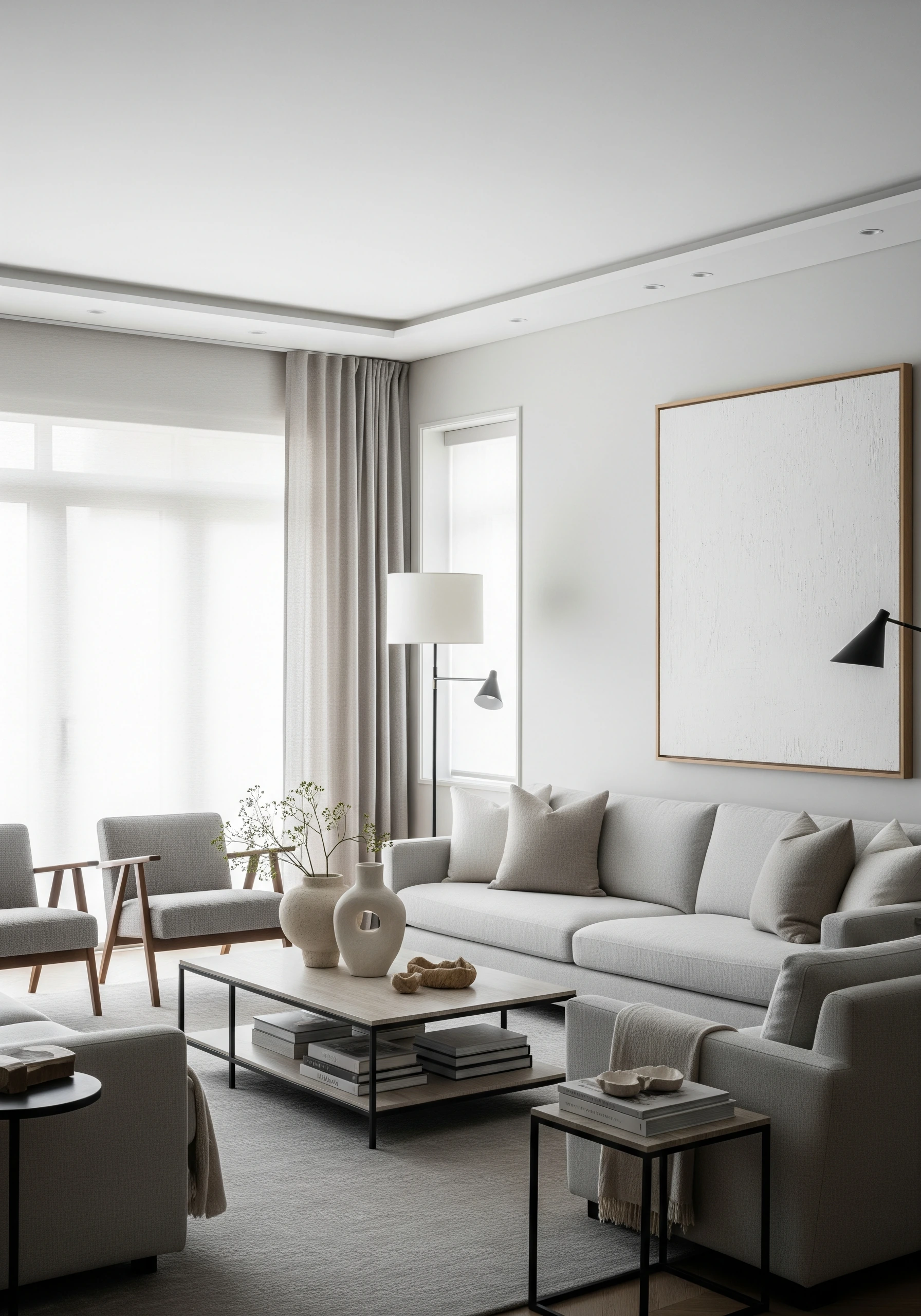 living room in minimalist style