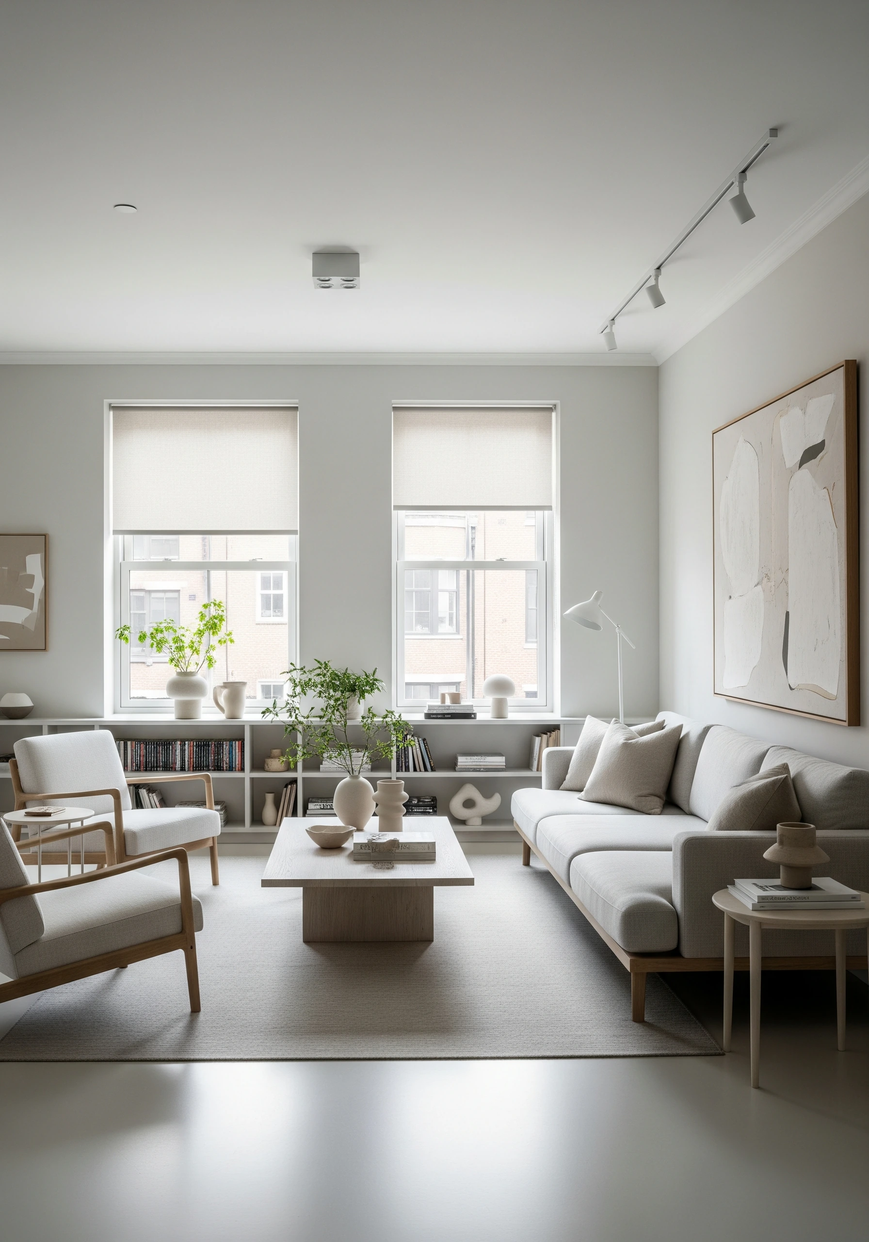 living room in minimalist style - example 3