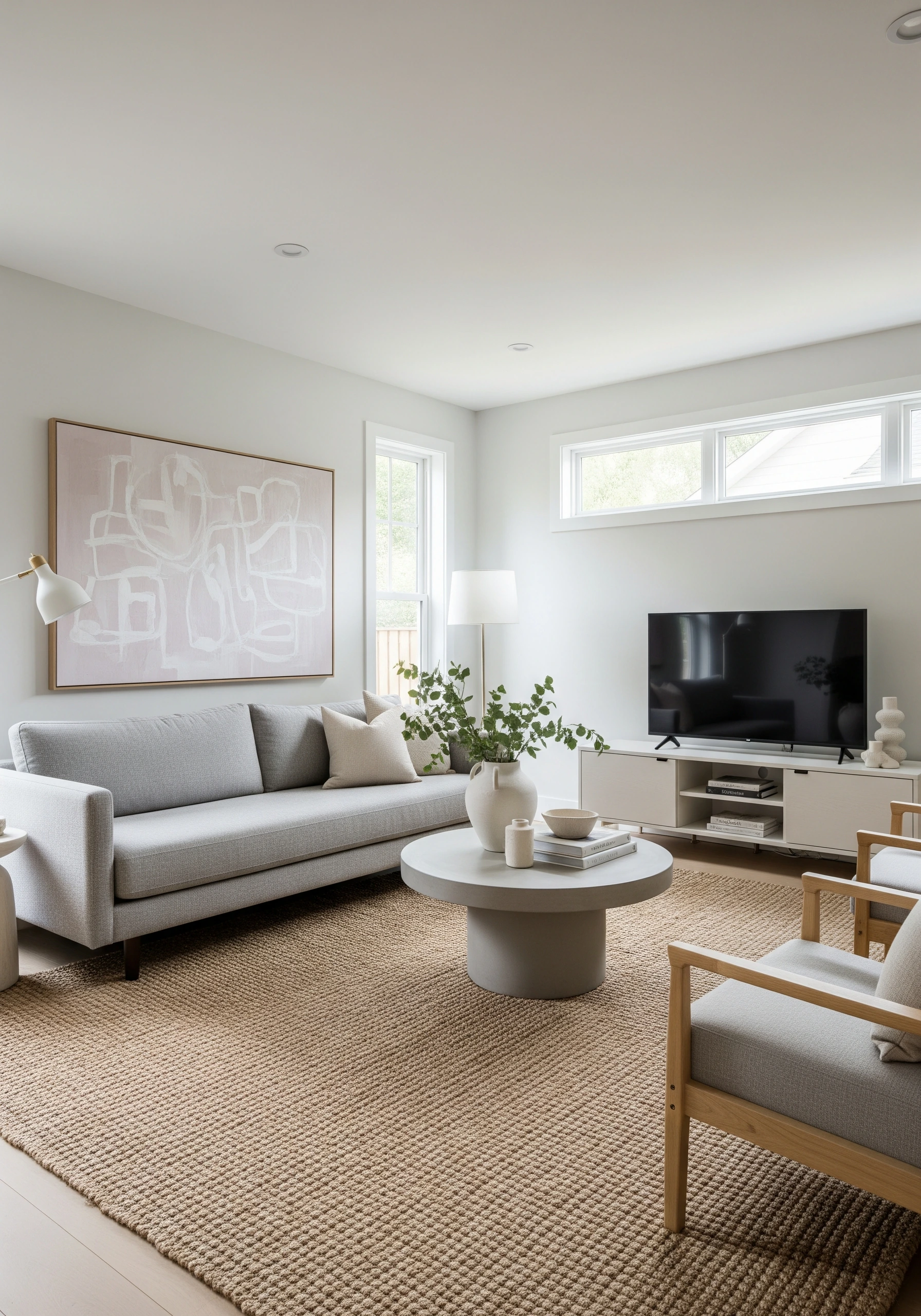 living room in minimalist style - example 4