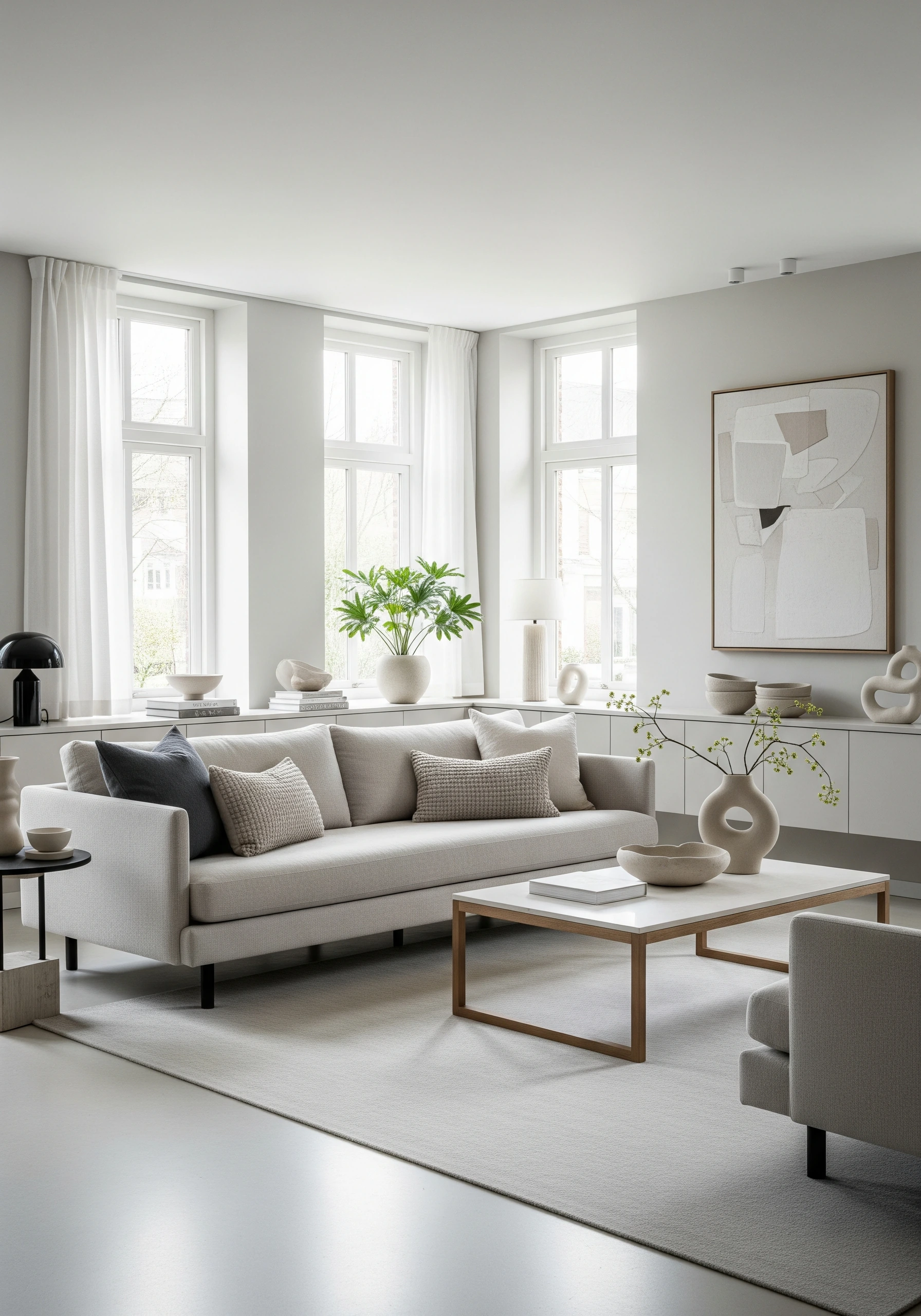 living room in minimalist style - example 5