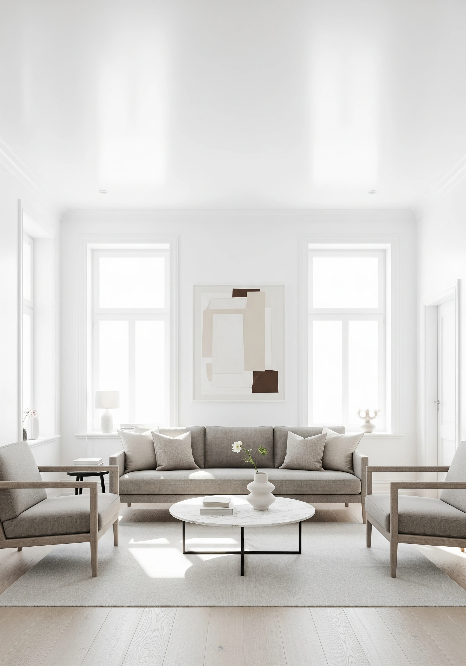 living room in minimalist style - example 8
