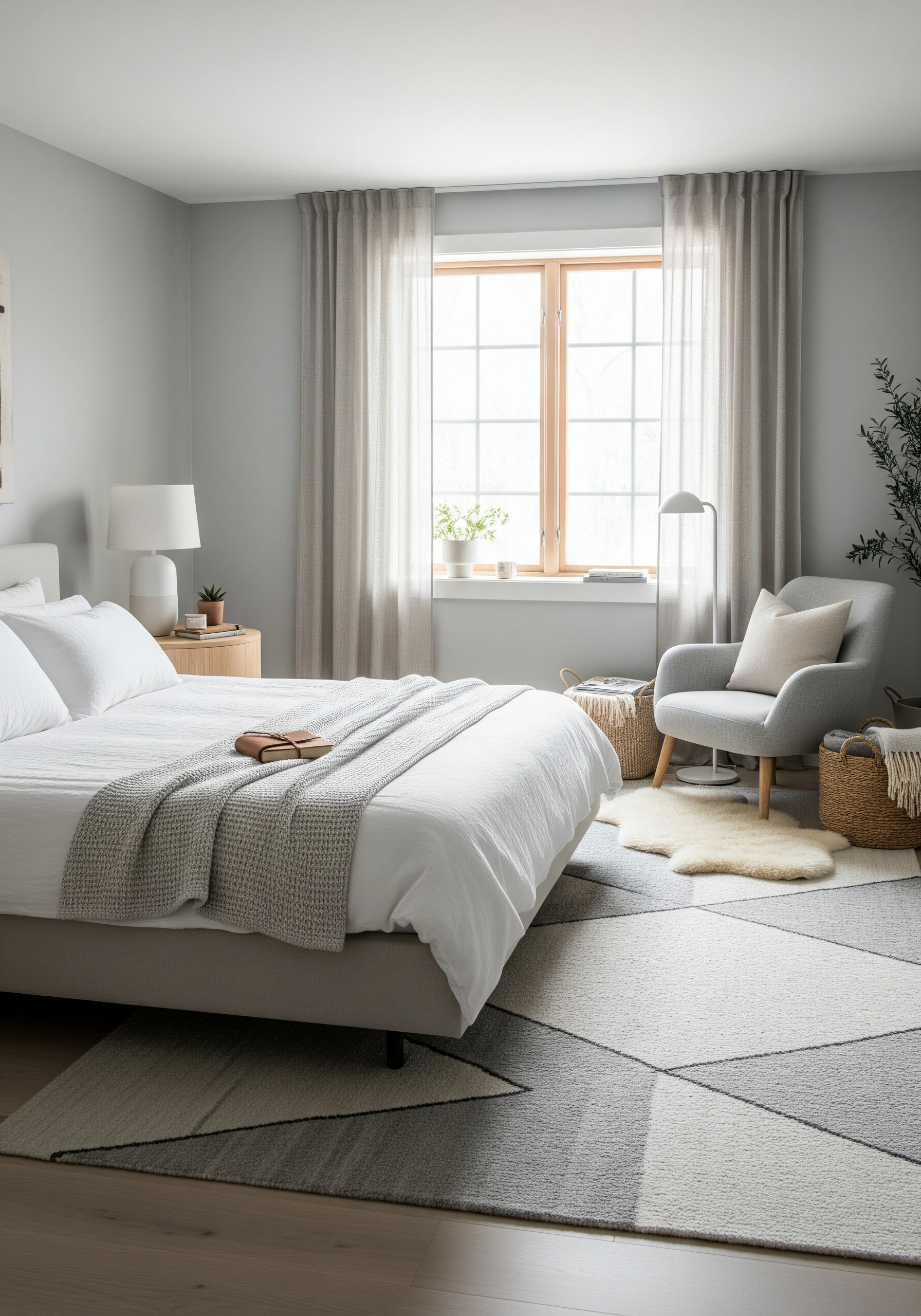 couple's bedroom in scandinavian style - example 3