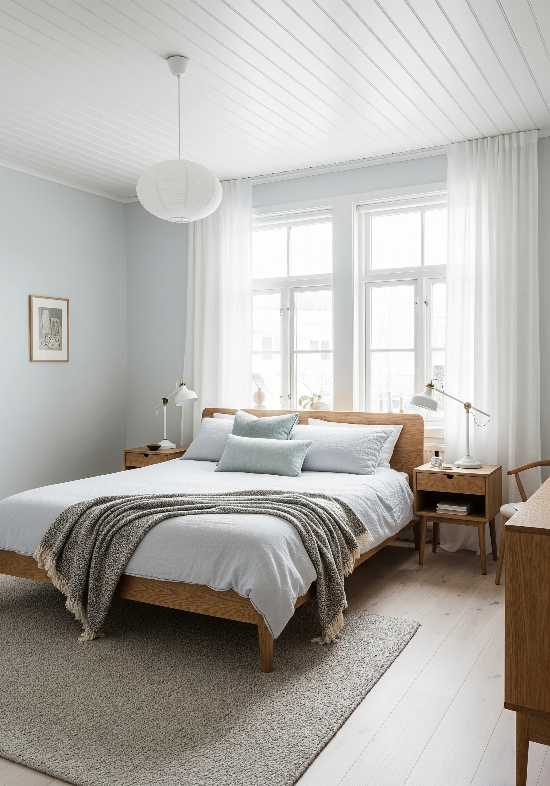 guest bedroom in scandinavian style - example 2
