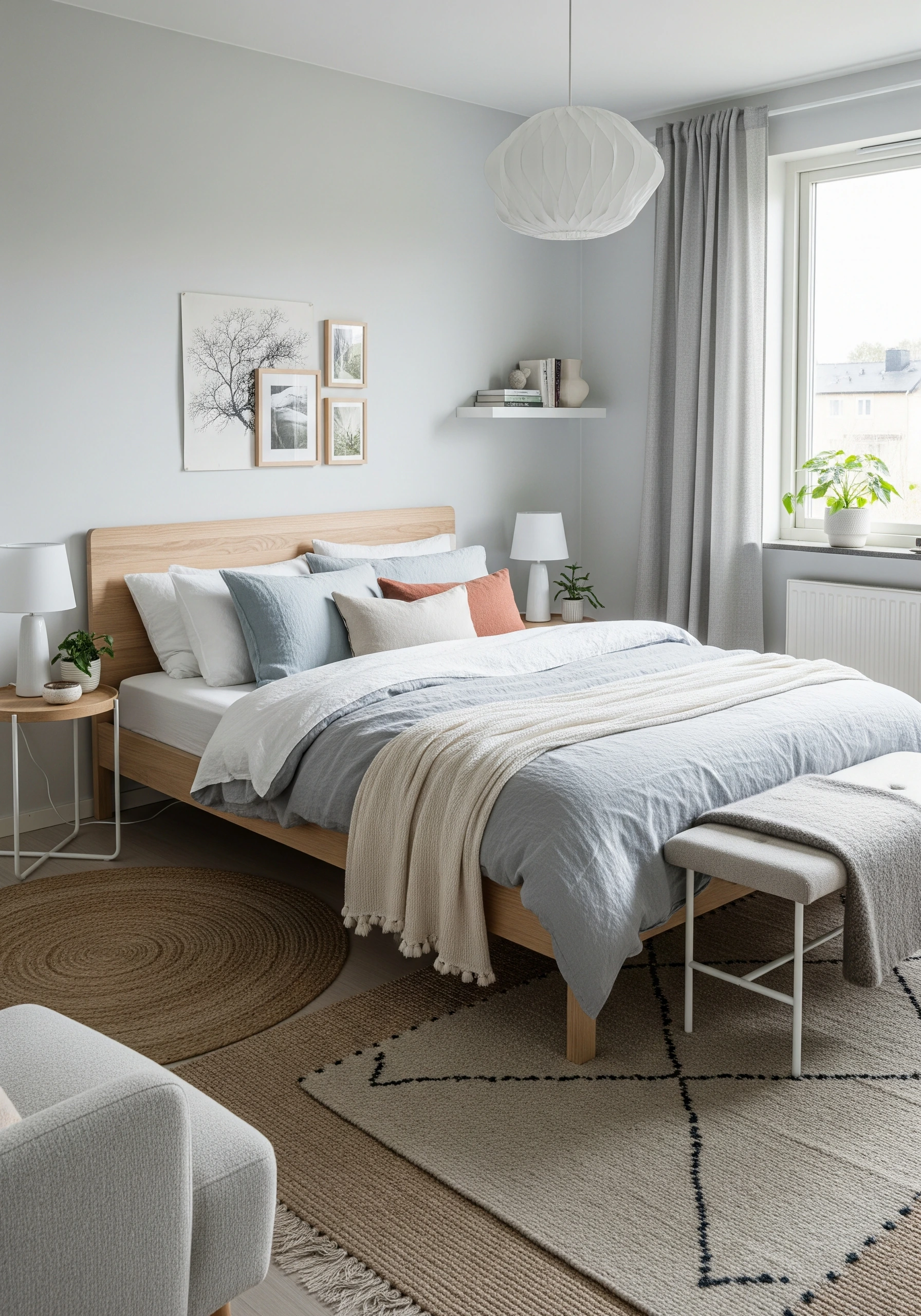 guest bedroom in scandinavian style - example 3