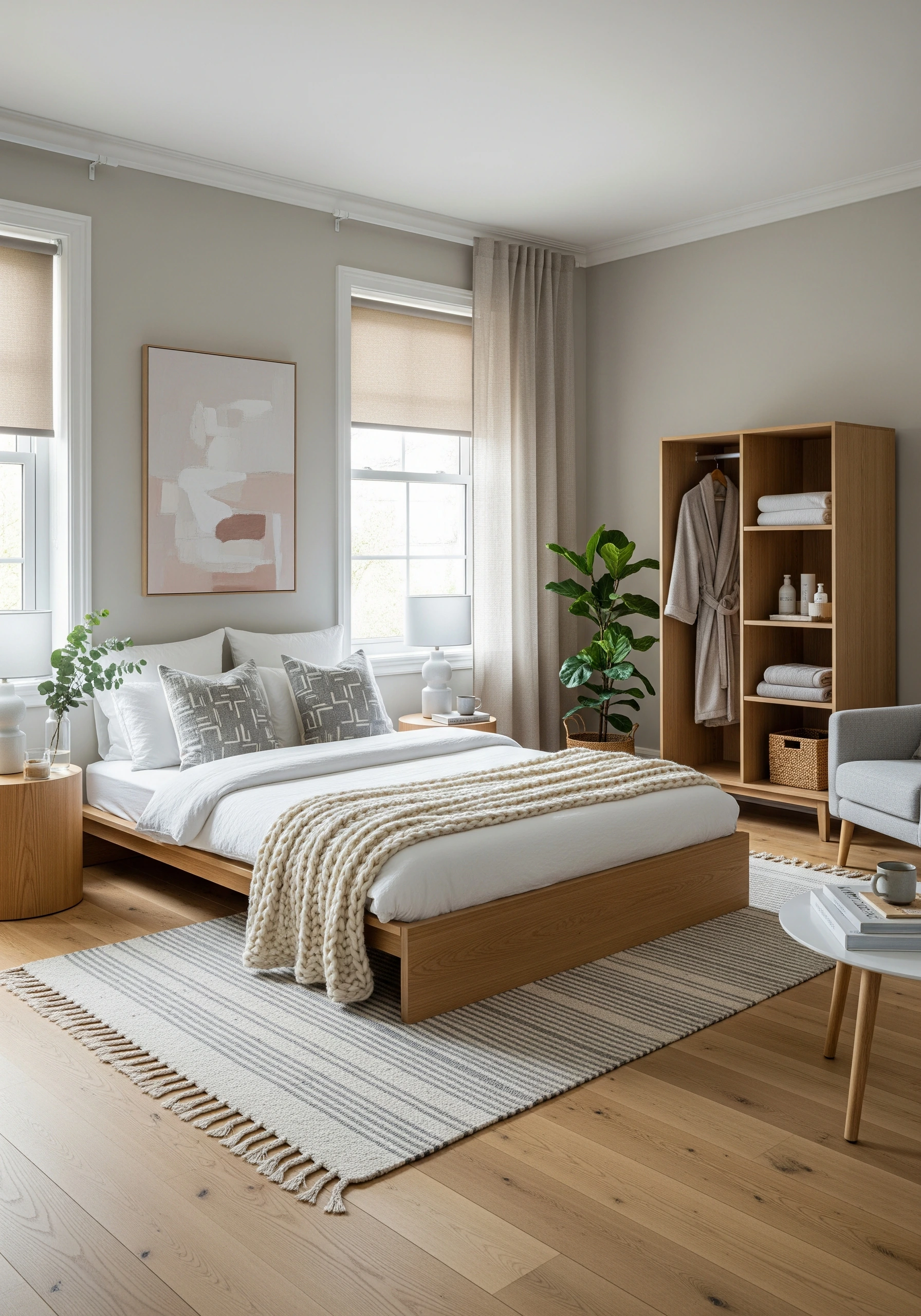 guest bedroom in scandinavian style - example 4