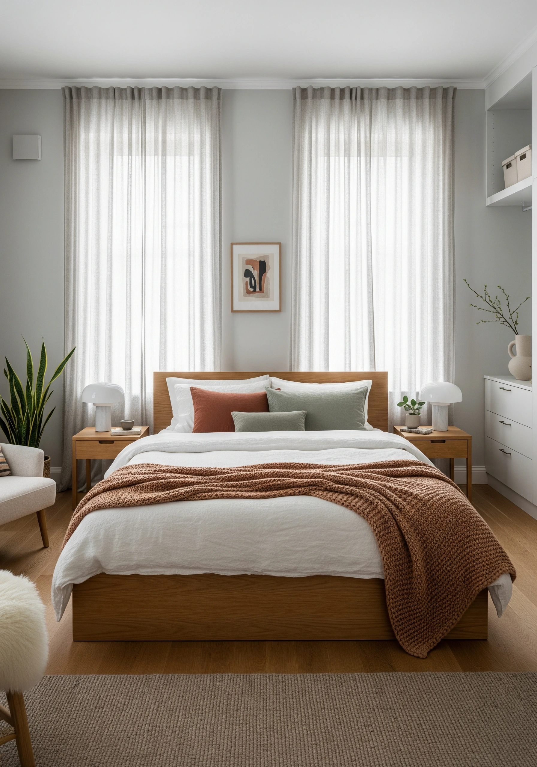 guest bedroom in scandinavian style - example 5