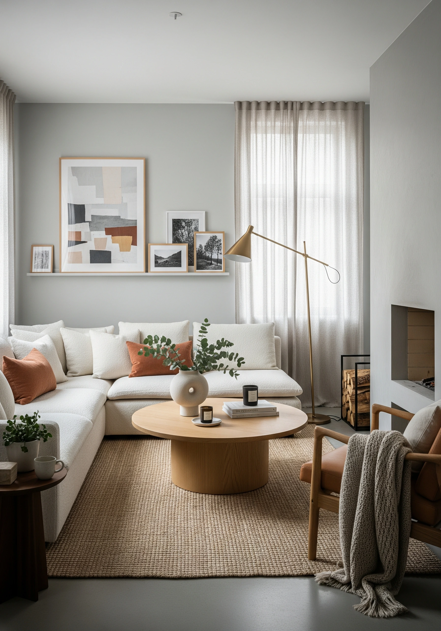 living room in scandinavian style - example 5